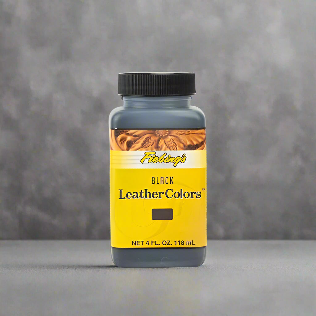 Fiebing's Leather Colors, 4 fl. oz. (118ml) Nickel & Young Black