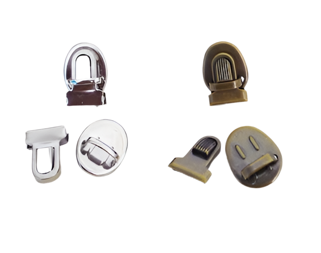 Tuck Lock In Nickel & Antique Brass - Nickel & Young