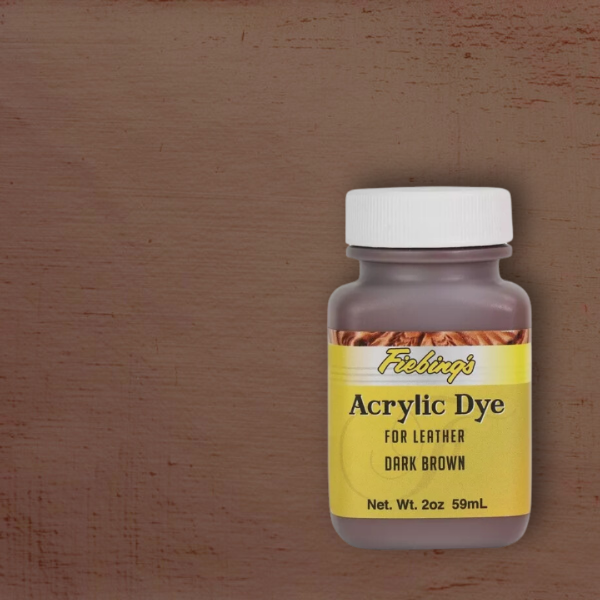 Fiebing's Acrylic Dye, 2 oz. (59ml) Nickel & Young Dark Brown