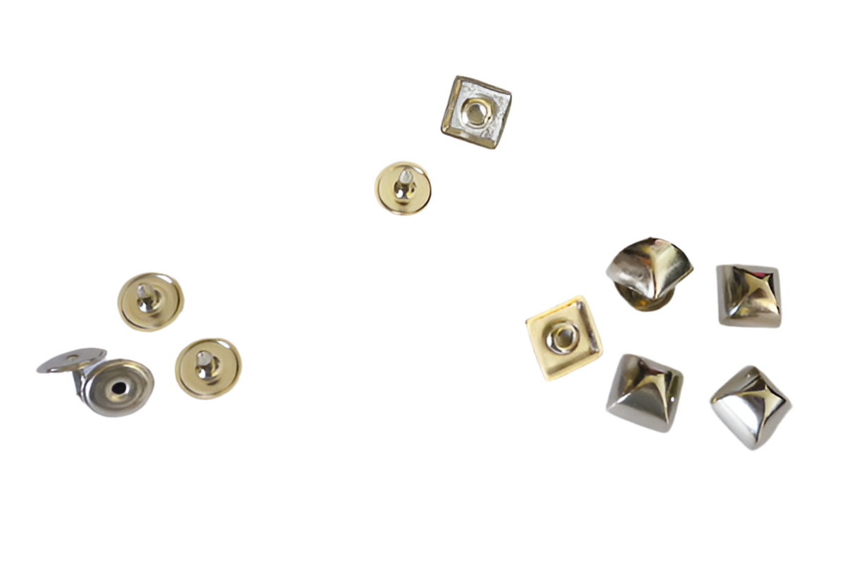 Square Stud (Rivet-on at back) – Nickel & Young