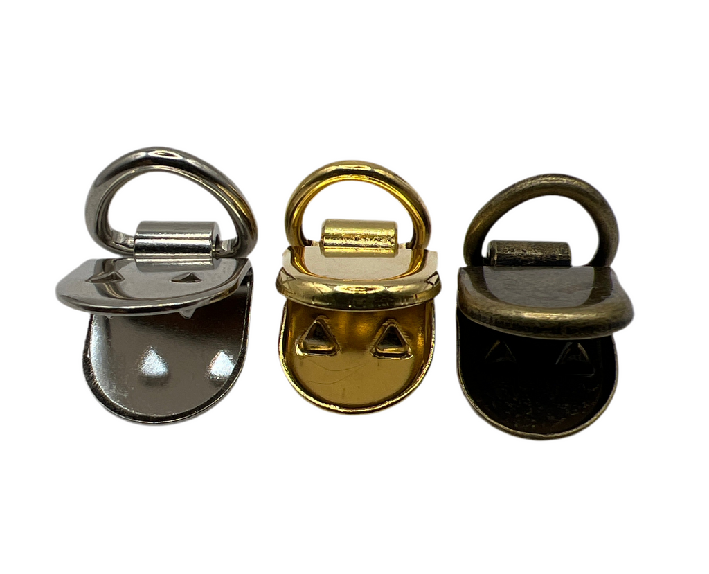 Strap Clip With D-Ring (12mm) – Nickel Young - Main Image