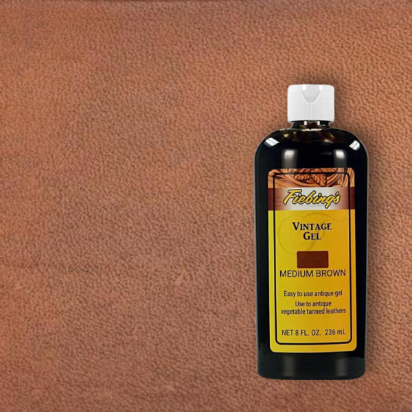Fiebing's Vintage Gel, 8 fl. oz. (236ml) Nickel & Young Medium Brown