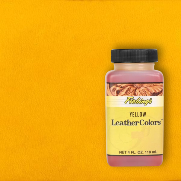 Fiebing's Leather Colors, 4 fl. oz. (118ml) Nickel & Young Yellow