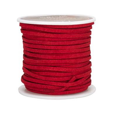 Microfiber Laces, 22m (25 yards) Nickel & Young Red