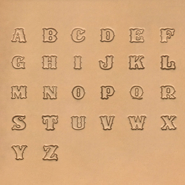 Standard Uppercase Alphabet Stamp 27 Pcs Set Nickel & Young 13mm (1/2")