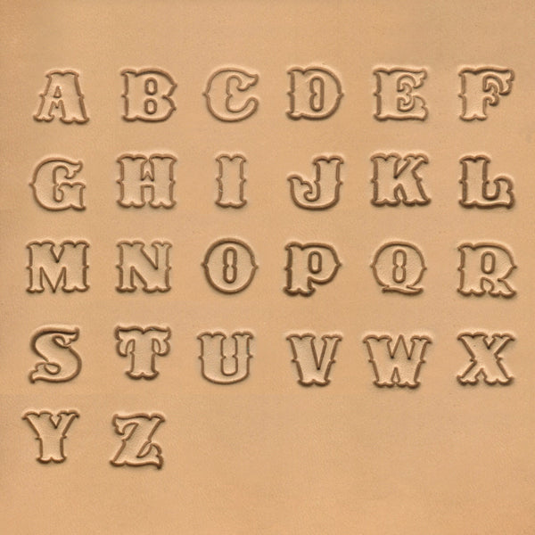 Standard Uppercase Alphabet Stamp 27 Pcs Set Nickel & Young 19mm (3/4")