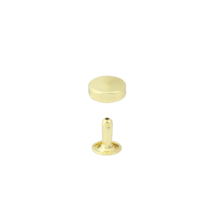 Flat Domed Rivets, 100/PK - Nickel & Young