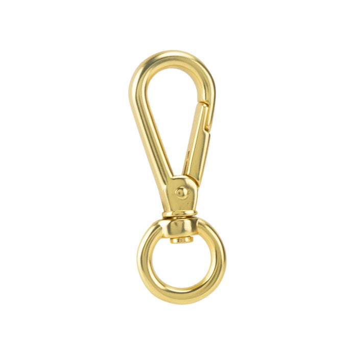 Slim Swivel Spring Snaps Nickel & Young 12mm (1/2") Gold Plate