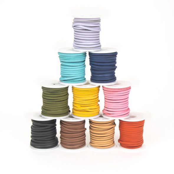 MakerAid® Colored Veg Tanned Lace, 4mm x 10.97m (5/32