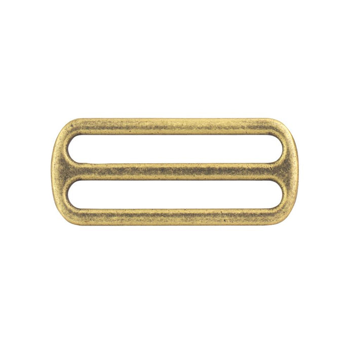 Oblong Strap Slides Straps Nickel & Young 50mm (2") Antique Brass
