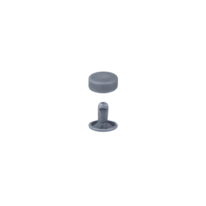 Flat Domed Rivets, 100/PK - Nickel & Young