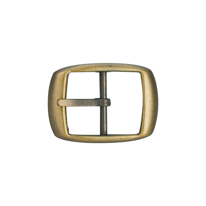 Center Bar Buckles Buckles Nickel & Young 25mm (1") Brushed Antique Brass