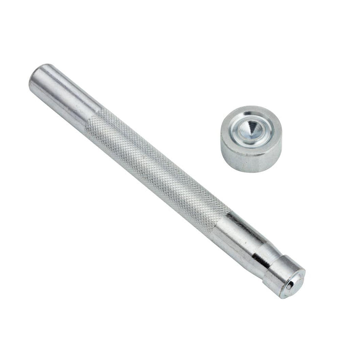 Solid Brass Grommet Setter & Anvil 2 Pcs Set Nickel & Young 7.5mm (9/32")