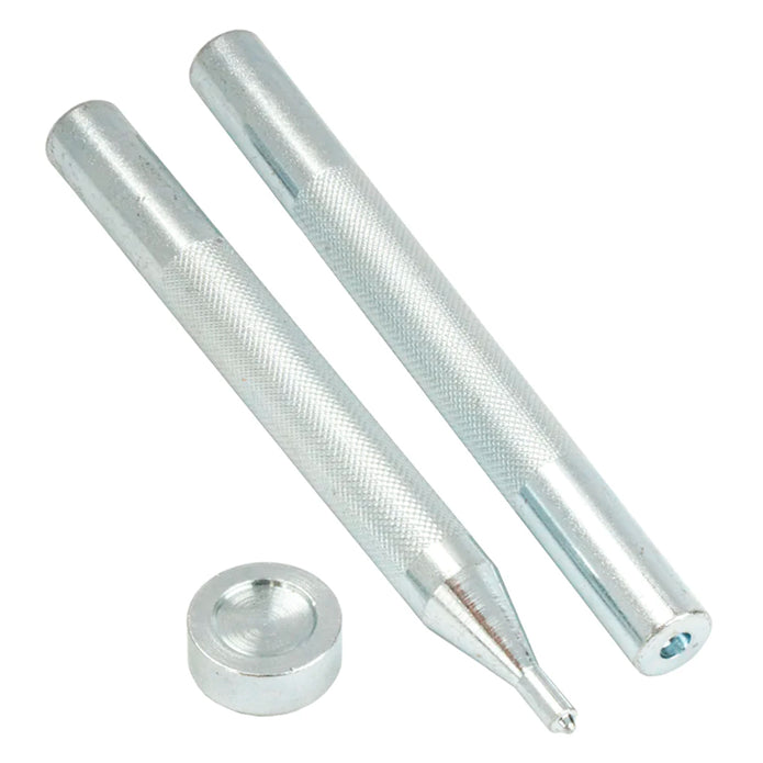Single Cap Glove Snap Setter & Anvil 3 Pcs Sets Craft tools Nickel & Young 10mm (3/8")