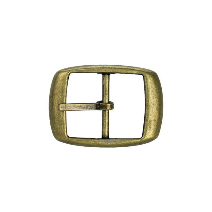 Center Bar Buckles Buckles Nickel & Young 25mm (1") Antique Brass