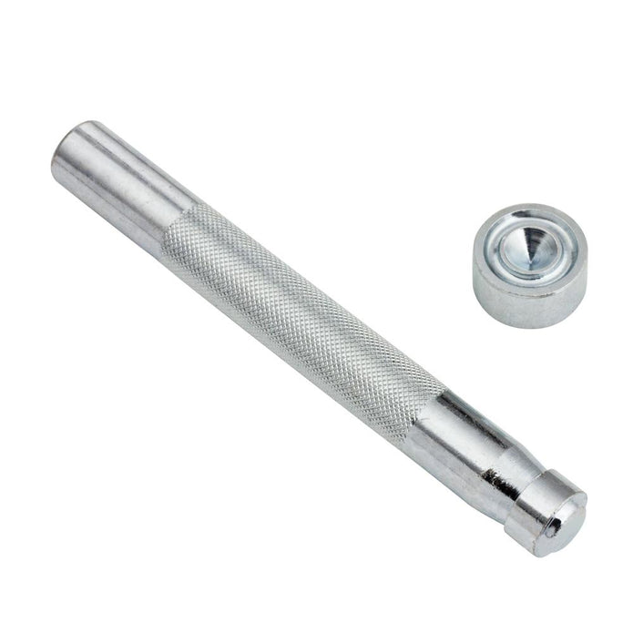 Solid Brass Grommet Setter & Anvil 2 Pcs Set Nickel & Young 10mm (3/8")