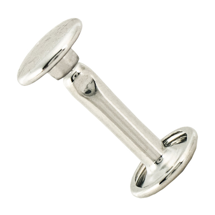 Double Cap Rivets, 15mm Nickel & Young Nickel Plated 100 Pack