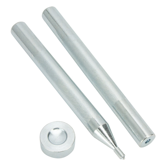 Single Cap Glove Snap Setter & Anvil 3 Pcs Sets Craft tools Nickel & Young 12.5mm (1/2")