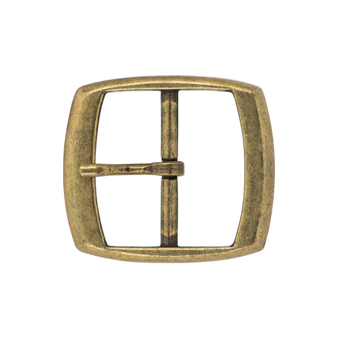 Center Bar Buckles Buckles Nickel & Young 38mm (1-1/2") Brushed Antique Brass