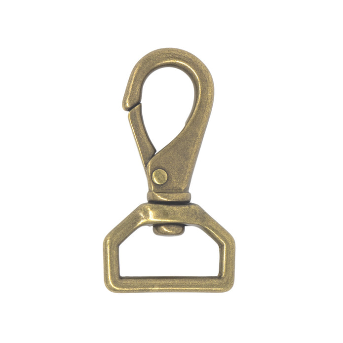 Solid Brass Swivel Spring Snap, 25mm (1") Nickel & Young
