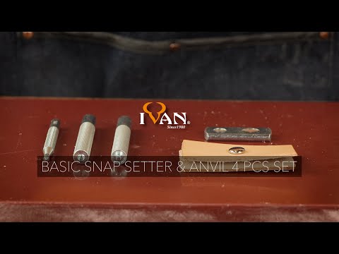 Basic Snap Setter & Anvil 4 Pcs Set Nickel & Young