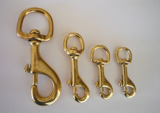 Solid Brass Trigger Snap Hooks – Nickel & Young