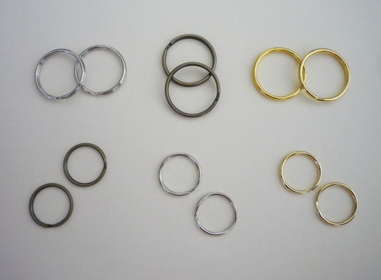 10pcs 25mm Split Key Ring Black Keyrings Large Split Ring Open -   Denmark